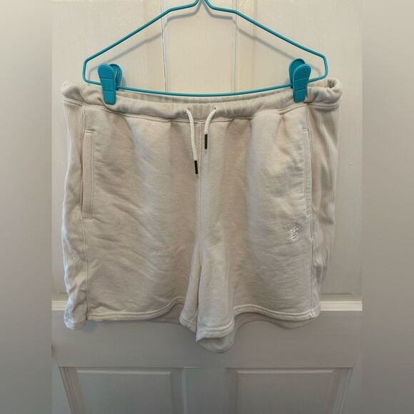 Free People Pants - Free People Movement Terry Cloth Shorts White Cream Medium